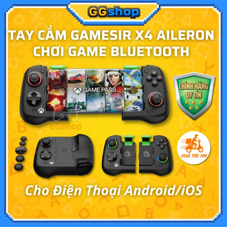 Tay Cầm GameSir X4 Aileron Kết Nối Bluetooth Chơi Game Điện Thoại Android/iOS