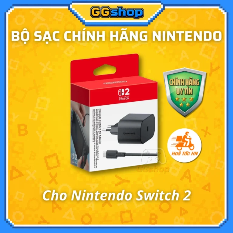 Bộ Adapter Sạc Chính Hãng Cho Nintendo Switch 2