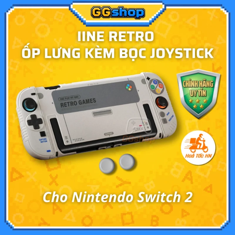 Bộ Ốp Lưng Bảo Vệ IINE Retro Cho Nintendo Switch 2