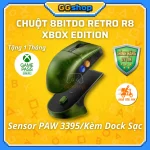 Chuột 8BitDo Retro R8 XBOX Edition Kèm Dock Sạc (Tặng 1 Tháng PC Game Pass)