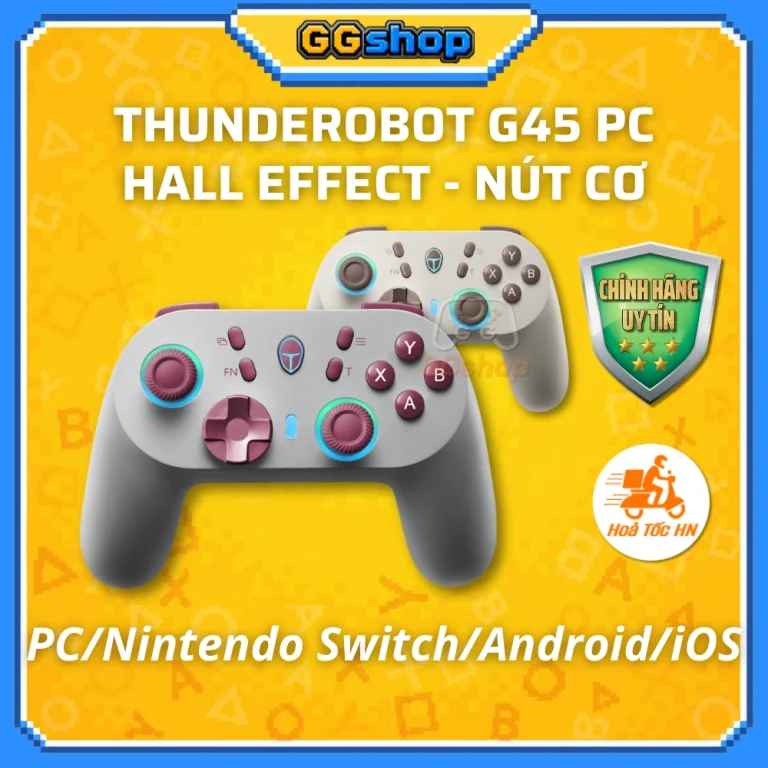 Tay Cầm Chơi Game THUNDEROBOT G45 PC Hall Effect Nút Bấm Cơ