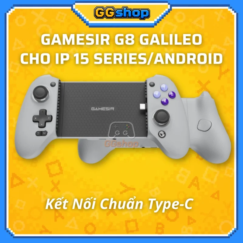 Tay cầm GameSir G8 Galileo cho iPhone 15 series và Android chuẩn Type-C