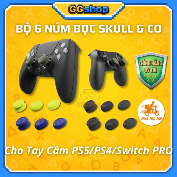 Núm Bọc Analog Skull & Co Cho Tay Cầm PS5/PS4/Switch Pro