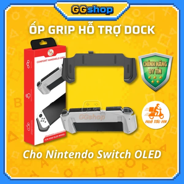 Ốp Grip Tay cầm cho Nintendo Switch OLED dùng được với Dock