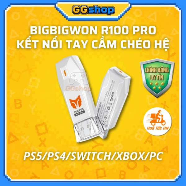 USB BIGBIGWON R100 Pro Kết Nối Chéo Hệ Tay Cầm PS5/PS4/XBOX/Switch/PC
