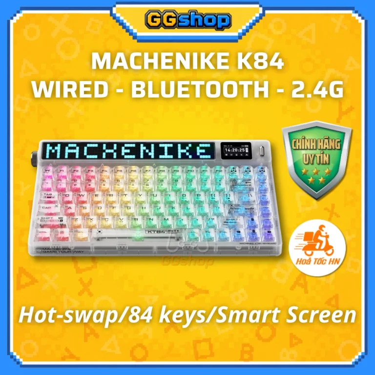 [BH 18 Tháng] Bàn Phím Machenike KT84 Hot-swap LED RGB