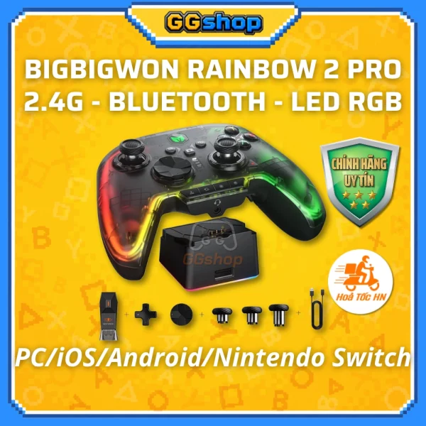 Tay Cầm BIGBIGWON Rainbow 2 Pro Chơi Game PC/iOS/Android/Nintendo Switch
