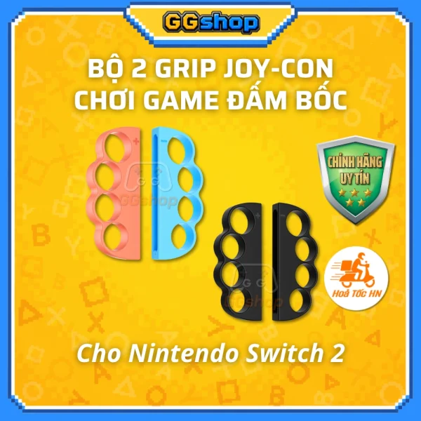 Bộ 2 Grip JYS Cho JoyCon Nintendo Switch 2 Chơi Game Đấm Bốc
