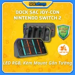 Dock Sạc Joycon HBS LED RGB Cho Nintendo Switch 2