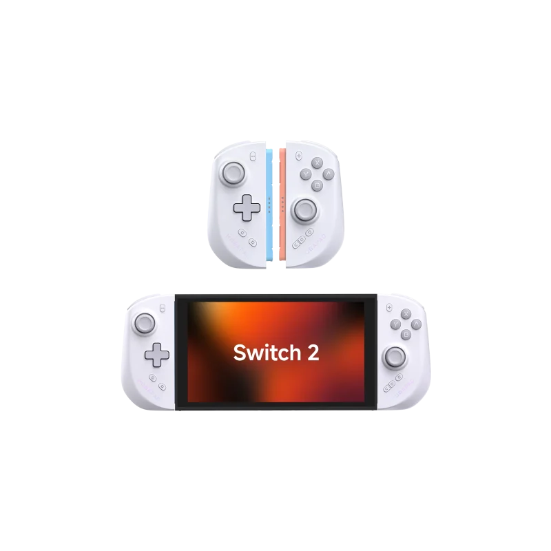 Mobapad M12S Switch 2 JoyCon White with Nintendo Switch2